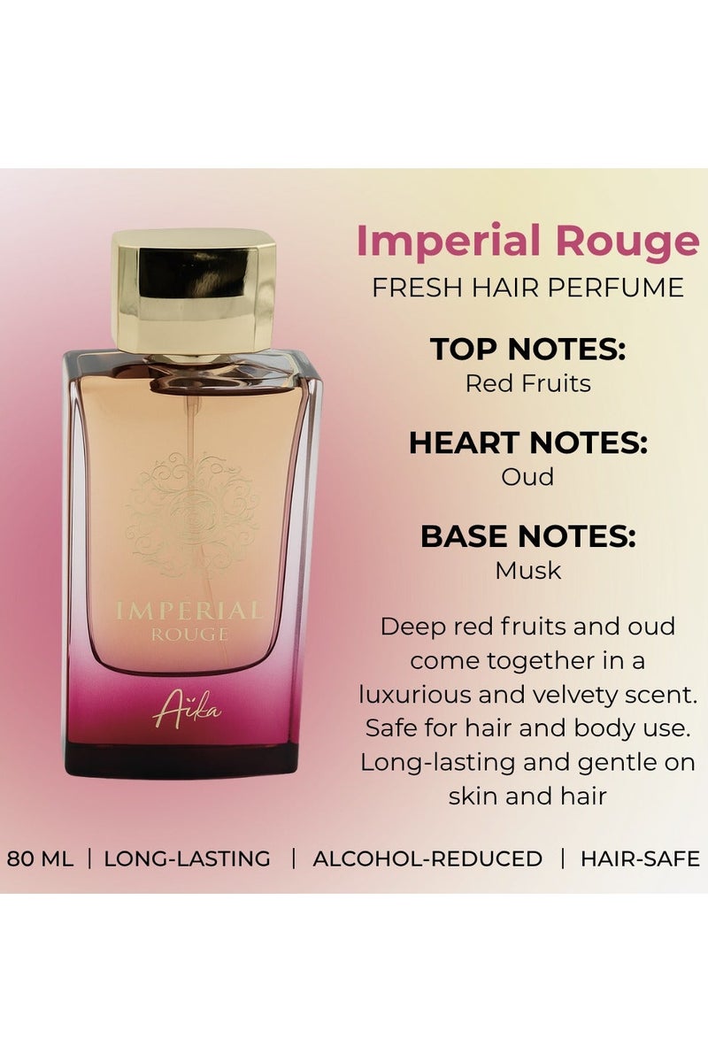 ايكا عطر أيكا إمبريال روج 80 مل للنساء، عطر يدوم طويلاً للجسم والشعر، عطر خالٍ من الكحول للنساء بمزيج من الزعفران والورد وخشب العنبر الزهري والتوابل - Image 4